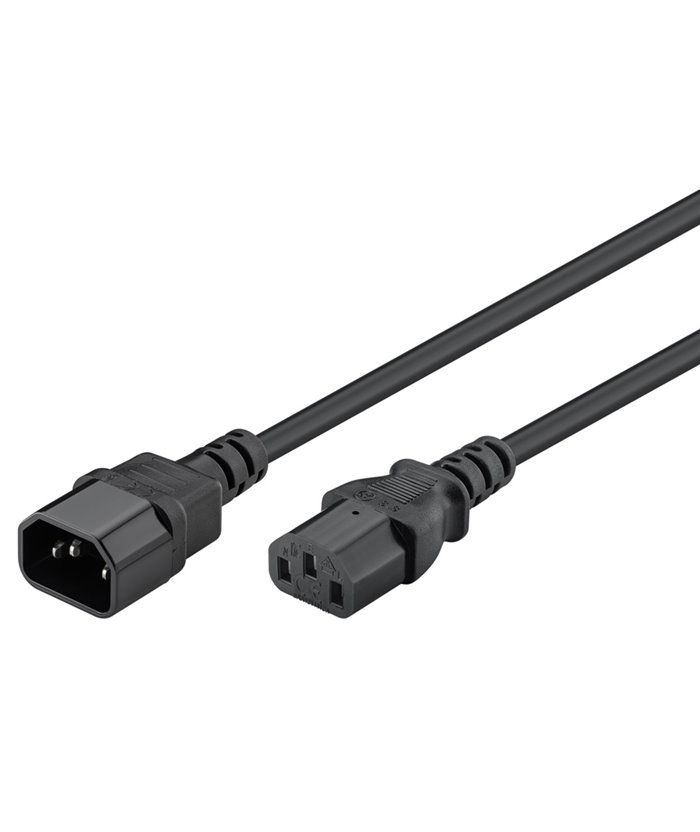 GOOBAY καλώδιο προέκτασης τροφοδοσίας 39203, 1mm², 5m, μαύρο