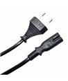 POWERTECH Καλώδιο τροφοδοσίας Euro VDE 2x0.5mm², PVC, copper, 1.5m