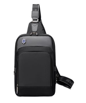 ARCTIC HUNTER τσάντα Crossbody XB00116, θήκη για tablet, αδιάβροχη μαύρη