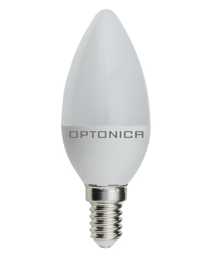 OPTONICA LED λάμπα Candle C37 1460, 6W, 6000K, E14, 480lm