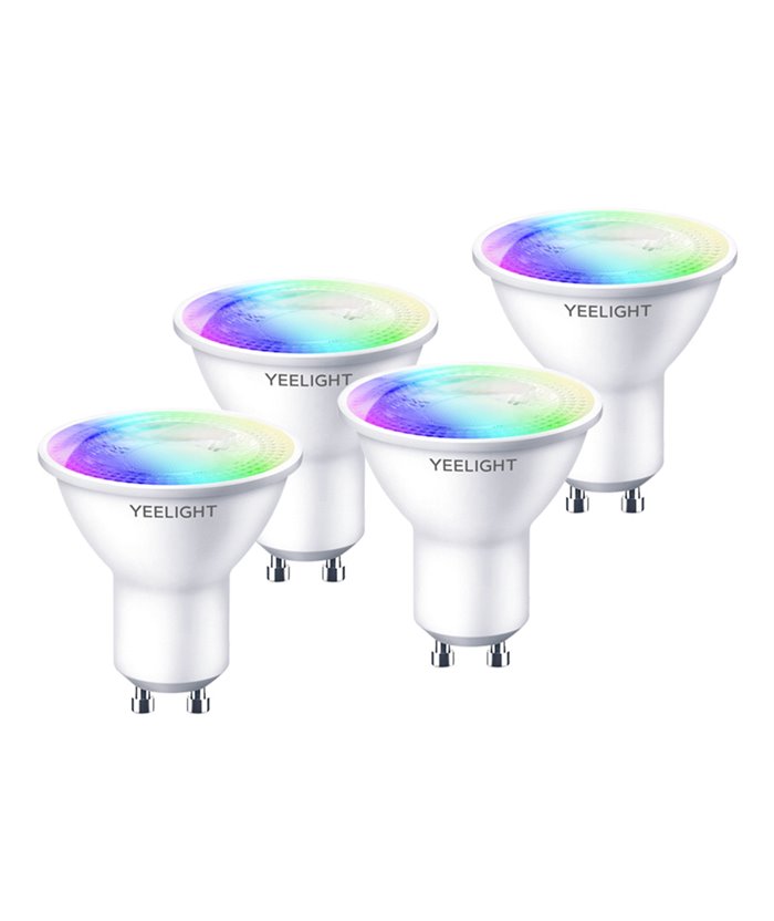 YEELIGHT smart λάμπα LED YLDP004-A WiFi, 4.5W GU10, 2700-6500K RGB, 4τμχ