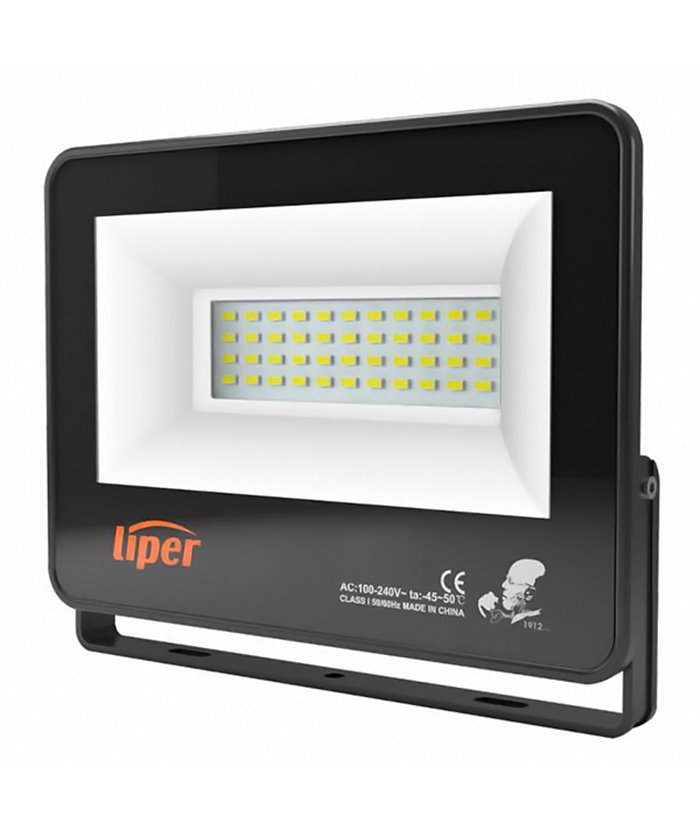 LIPER LED προβολέας LPFL-150BS01 150W, 4000K 12000lm, IP66, 220V, μαύρος