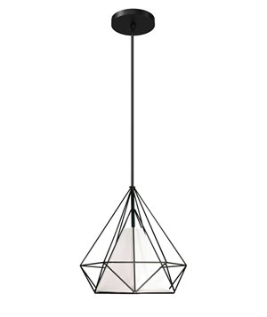 POWERTECH φωτιστικό οροφής HLL-0005, E27, Φ27, μεταλλικό, λευκό-μαύρο