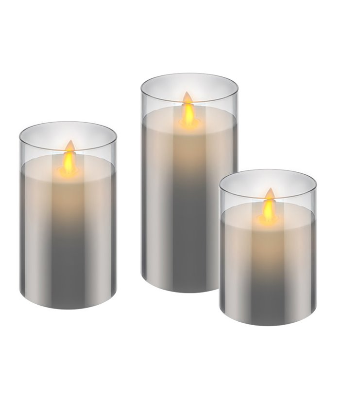 GOOBAY σετ LED φωτιστικό κερί 57865, 2700K, IP20, 3τμχ