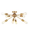 POWERTECH φωτιστικό οροφής HLL-0061, 8x E27, 32x53cm, μεταλλικό, χρυσό