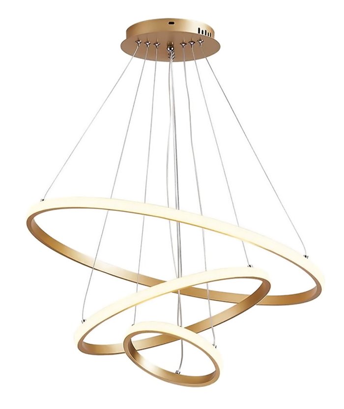 POWERTECH LED φωτιστικό οροφής HLL-0078, 44W, 3800lm, 60x60cm, χρυσό