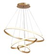 POWERTECH LED φωτιστικό οροφής HLL-0078, 44W, 3800lm, 60x60cm, χρυσό