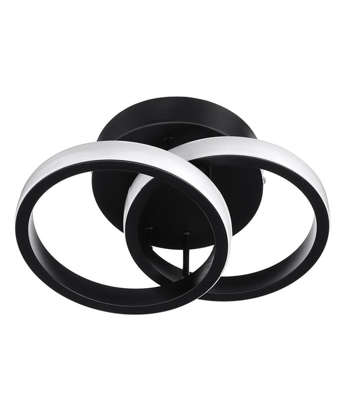 POWERTECH LED φωτιστικό οροφής HLL-0081, 20W, 1700lm, 24.5x16.5cm, μαύρο