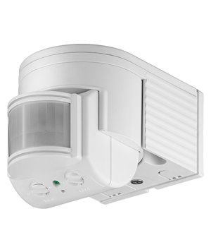GOOBAY ανιχνευτής κίνησης 95175, εξωτερική χρήση, IP44, 180°, 12m, λευκό