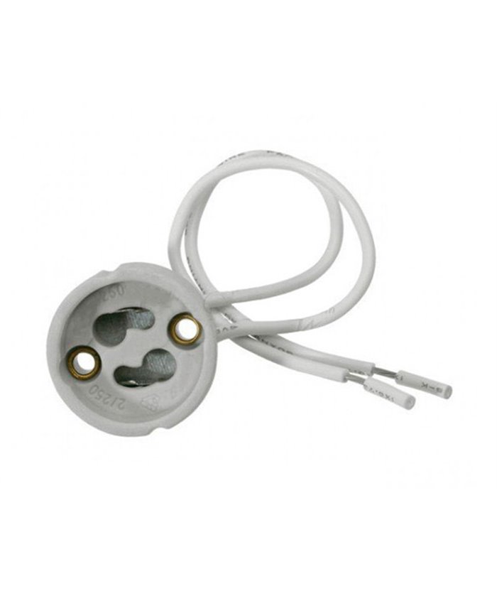 ADELEQ ντουί λάμπας GU10 με καλώδιο 16-73, 15cm, 230V, κεραμικό, λευκό