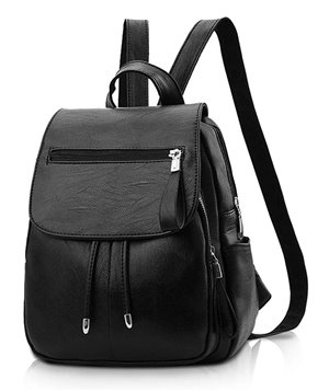 ROXXANI γυναικεία τσάντα πλάτης LBAG-0018, μαύρη