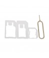 Micro+Standard+Nano Sim Card Adapters+Eject Pin Key For Smartphone