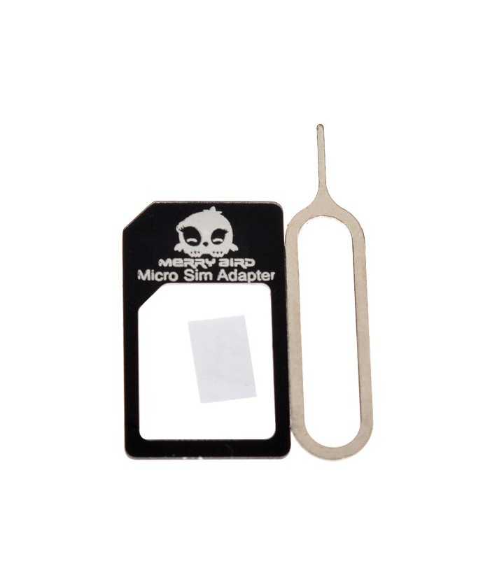 Micro Sim Adapter + Eject Pin Key For Mobile Phone