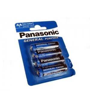 Μπαταριες Panasonic AA Zinc Carbon 4 Τεμάχια 