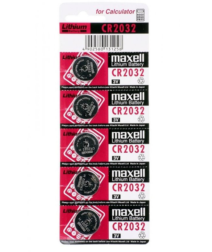 MAXELL Μπαταρία λιθίου CR2032, 3v, 5τμχ