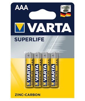 VARTA Superlife Zinc Carbon μπαταρία 45182, AAA R03, 4τμχ