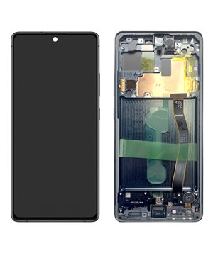 SAMSUNG Original LCD Touch Screen GH82-21992A, S10 Lite G770F, μαύρη