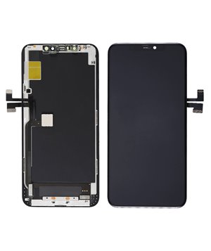 TW INCELL LCD για iPhone 11 Pro Max, camera-sensor ring, earmesh, μαύρη