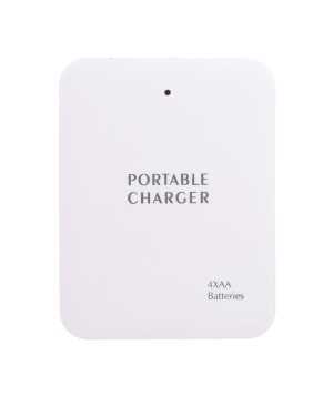 4 X AA USB Portable Battery Emergency Charger For Mobile Phone