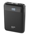 SILICON POWER Power bank GP25, 10000mAh, 2x output, 2.1A, μαύρο