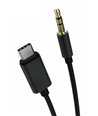 POWERTECH Καλώδιο USB Type-C σε jack 3.5mm ,1m, Black