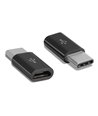POWERTECH Adapter USB Type-C (M) σε Micro USB (F) CAB-UC043, longer tip