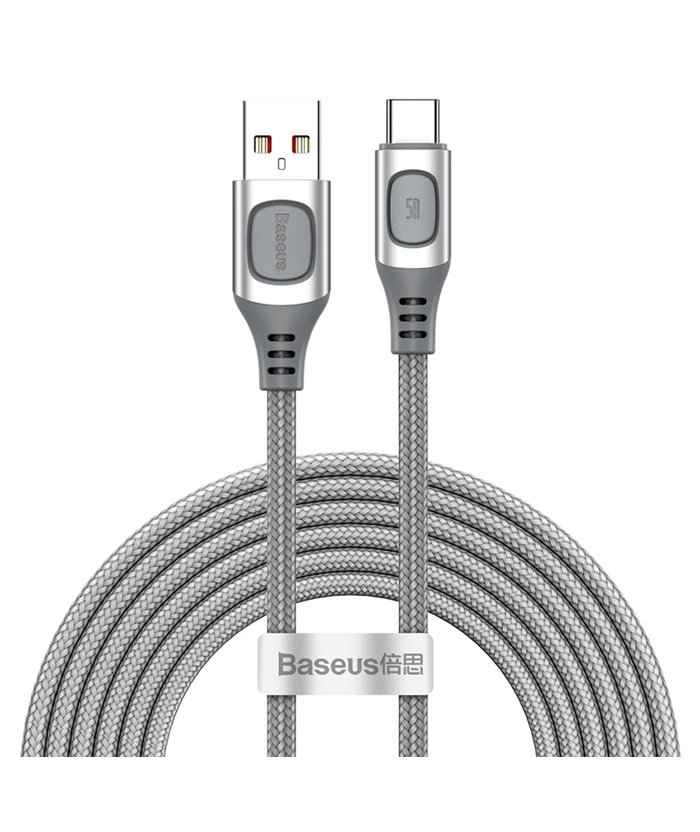 BASEUS καλώδιο USB σε USB Type-C CATSS-B0S, 5A, 2m, γκρι
