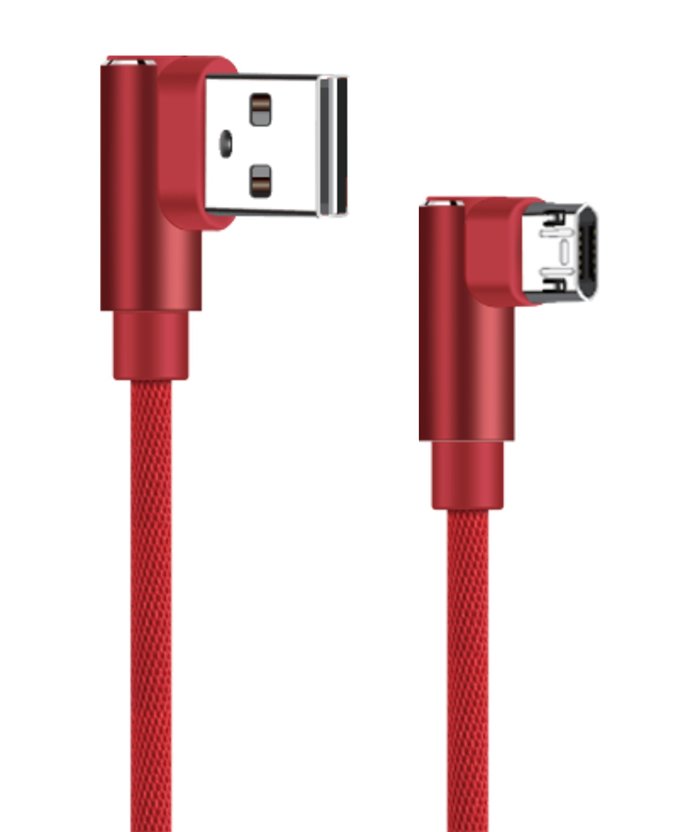 POWERTECH Καλώδιο USB σε Micro USB game 90 PTR-0041 copper, 1m, κόκκινο