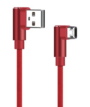 POWERTECH Καλώδιο USB σε Micro USB game 90 PTR-0041 copper, 1m, κόκκινο