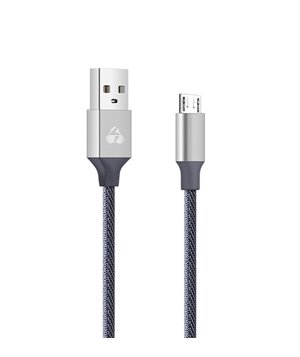 POWERTECH Καλώδιο USB σε Micro USB eco small PTR-0046 copper, 1m, ασημί