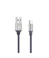 POWERTECH Καλώδιο USB σε Type-C eco small PTR-0052 copper, 1m, ασημί