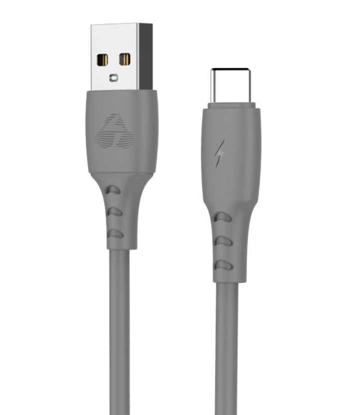 POWERTECH Καλώδιο USB σε USB Type-C eco PTR-0091, copper, 1m, γκρι