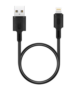 ROCKROSE καλώδιο USB σε Lightning Beta AL Mini, 2.4A 12W, 30cm, μαύρο