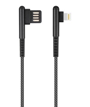 ROCKROSE καλώδιο USB σε Lightning Janus AL, 2.1A, 1m, μαύρο