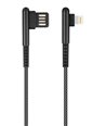 ROCKROSE καλώδιο USB σε Lightning Janus AL, 2.1A, 1m, μαύρο