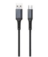 ROCKROSE καλώδιο USB σε USB Type-C Powerline AC, 3A 15W, 1m, μαύρο-μπλε