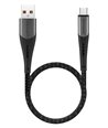 ROCKROSE καλώδιο USB σε Micro USB Diesel AM Mini, 2.4A 12W, 30cm, μαύρο