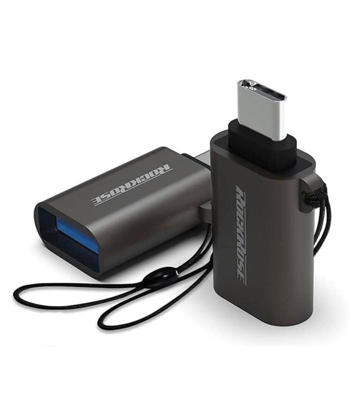 ROCKROSE αντάπτορας USB Type-C σε USB 3.0 Nexus U, 5Gbps, γκρι