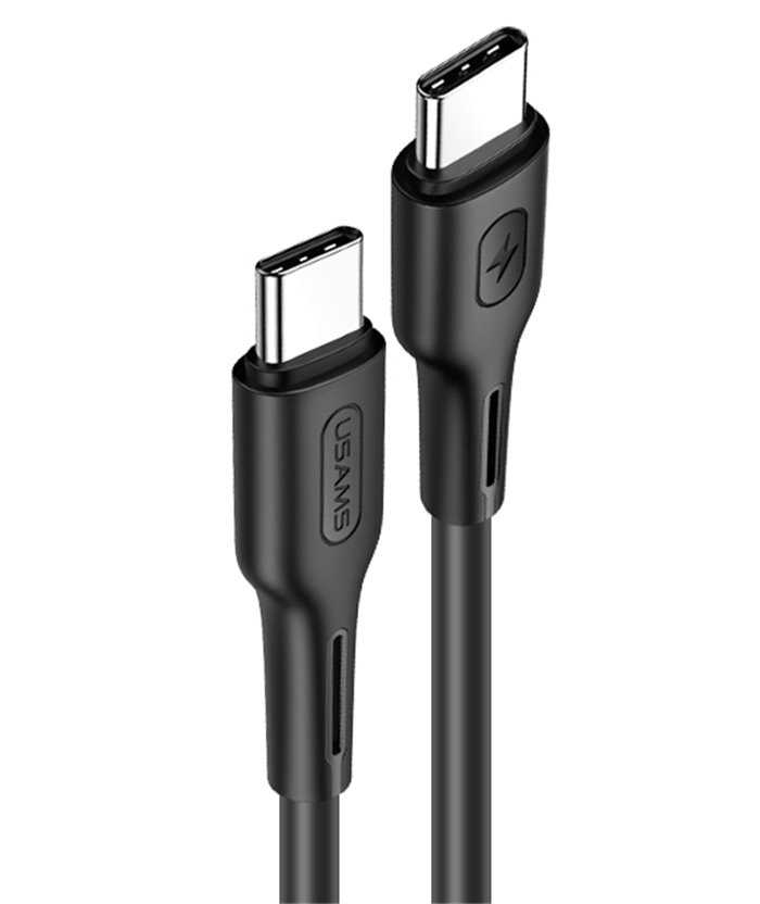 USAMS καλώδιο USB Type-C U43, 5A 100W, PD, 1.2m, μαύρο