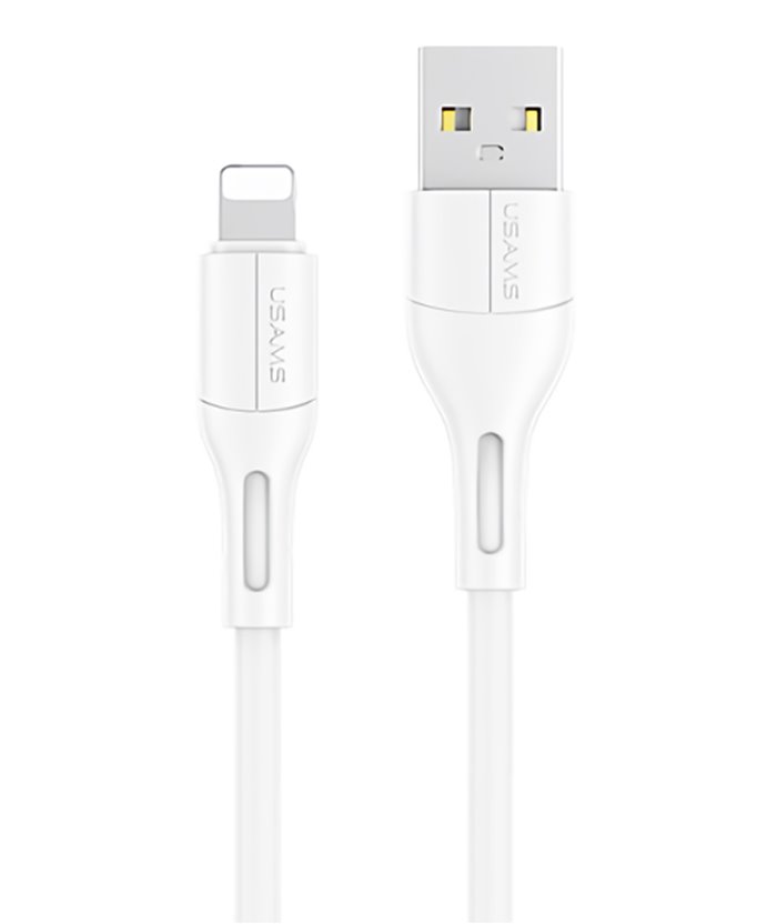 USAMS καλώδιο USB σε Lightning U68, 2A, 1m, λευκό