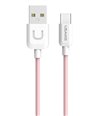 USAMS Καλώδιο USB σε Type-C US-SJ099 U-Turn, 1m, ροζ
