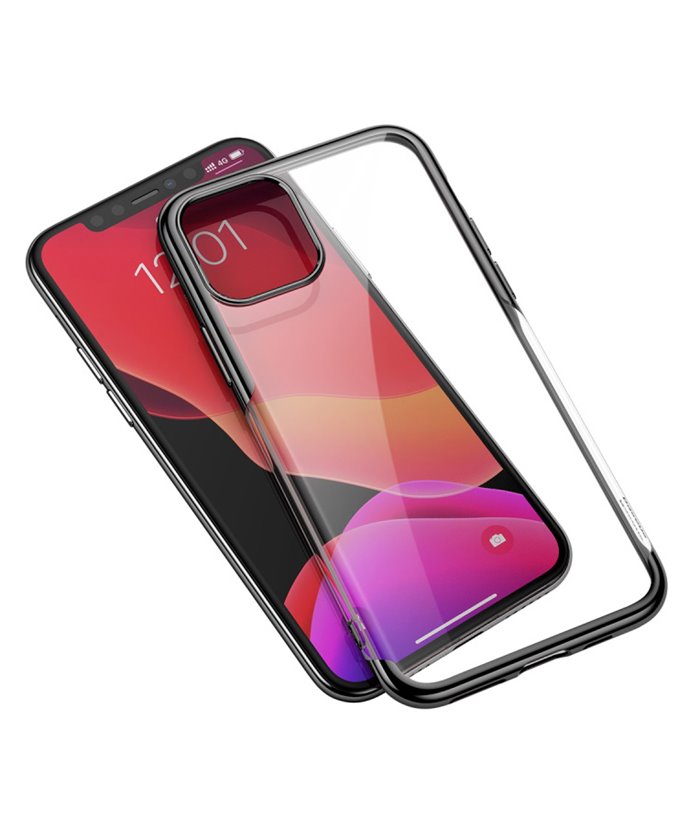 BASEUS θήκη Shining για iPhone 11 Pro ARAPIPH58S-MD01, διάφανη-μαύρη