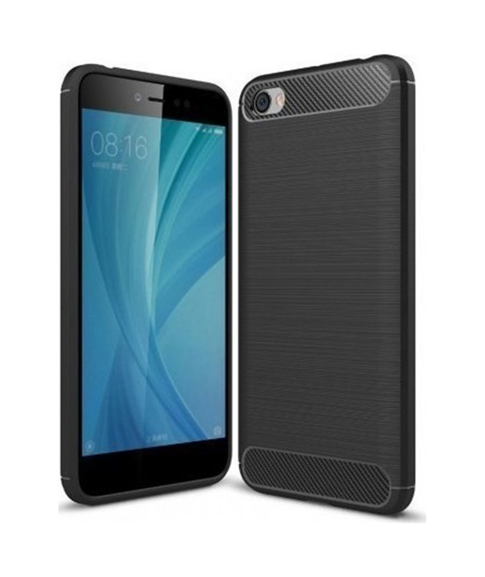 POWERTECH Θήκη Carbon Flex για Xiaomi Redmi Note 5A, μαύρη