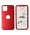 POWERTECH Θήκη Body 360° με Tempered Glass για iPhone 11 Pro, κόκκινη
