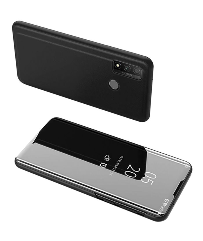POWERTECH θήκη Clear view MOB-1515, Huawei P Smart 2020, μαύρη