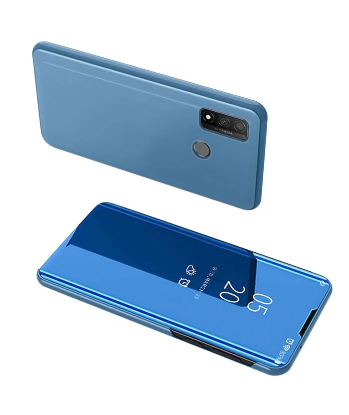 POWERTECH θήκη Clear view MOB-1516, Huawei P Smart 2020, μπλε