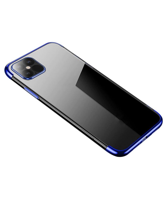 POWERTECH θήκη Clear color MOB-1555, iPhone 12 Pro Max, μπλε