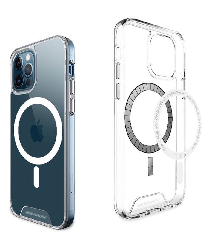 ROCKROSE θήκη Mirror Mag για iPhone 12 Pro Max, με μαγνήτες, διάφανη
