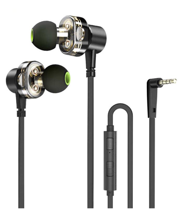 AWEI earphones με μικρόφωνο Z1, 3.5mm, 1.2m, μαύρα