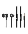 CELEBRAT Earphones με μικρόφωνο D1, on/off, 10mm, 1.2m flat, μαύρα
